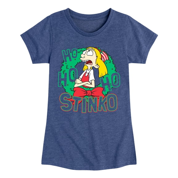 Hey Arnold! - Ho Ho Ho Stinko - Toddler And Youth Girls Short Sleeve Graphic T-Shirt