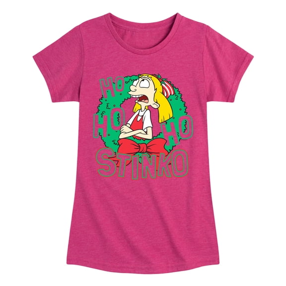Hey Arnold! - Ho Ho Ho Stinko - Toddler And Youth Girls Short Sleeve Graphic T-Shirt