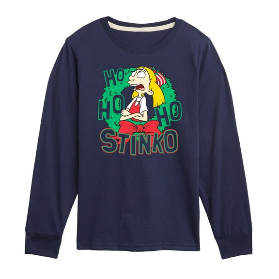 Hey Arnold! - Ho Ho Ho Stinko - Toddler And Youth Long Sleeve Graphic T-Shirt