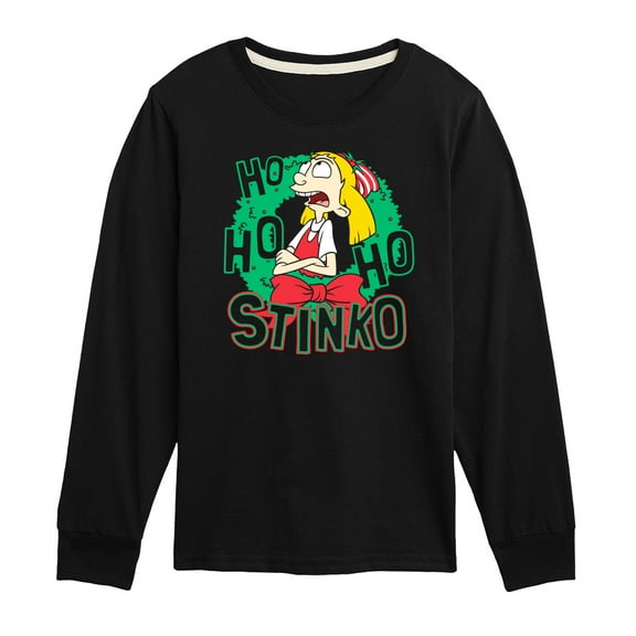 Hey Arnold! - Ho Ho Ho Stinko - Toddler And Youth Long Sleeve Graphic T-Shirt