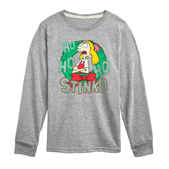 Hey Arnold! - Ho Ho Ho Stinko - Toddler And Youth Long Sleeve Graphic T-Shirt