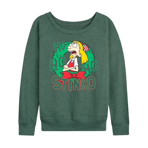 Hey Arnold! - Ho Ho Ho Stinko - Women's Lightweight French Terry Long Sleeve Shirt