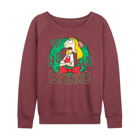 Hey Arnold! - Ho Ho Ho Stinko - Women's Lightweight French Terry Long Sleeve Shirt