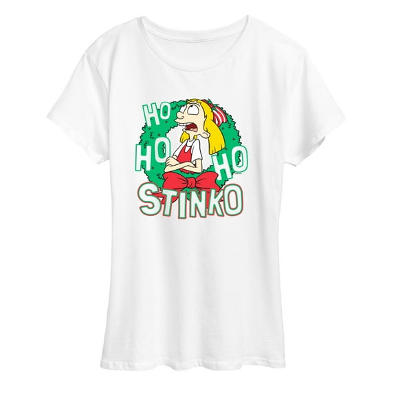 Hey Arnold! - Ho Ho Ho Stinko - Women's Short Sleeve Graphic T-Shirt
