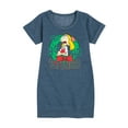 thumbnail image 1 of Hey Arnold! - Ho Ho Ho Stinkos - Toddler And Youth Girls Fleece Dress, 1 of 5