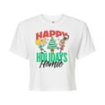 thumbnail image 1 of Hey Arnold! - Holiday Homies - Juniors Cropped Cotton Blend T-Shirt, 1 of 5