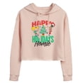 thumbnail image 1 of Hey Arnold! - Holiday Homies - Juniors Cropped Pullover Hoodie, 1 of 5