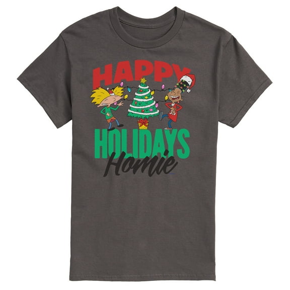 Hey Arnold! - Holiday Homies - Men's Short Sleeve Graphic T-Shirt