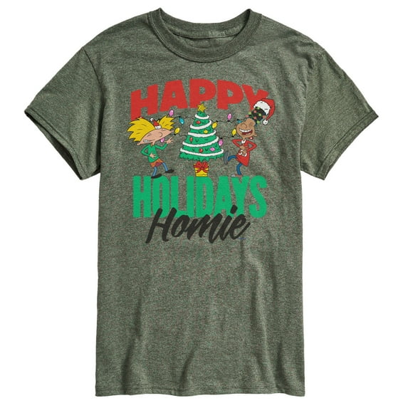 Hey Arnold! - Holiday Homies - Men's Short Sleeve Graphic T-Shirt