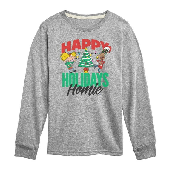 Hey Arnold! - Holiday Homies - Toddler And Youth Long Sleeve Graphic T-Shirt