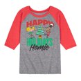 thumbnail image 1 of Hey Arnold! - Holiday Homies - Toddler And Youth Raglan Graphic T-Shirt, 1 of 6