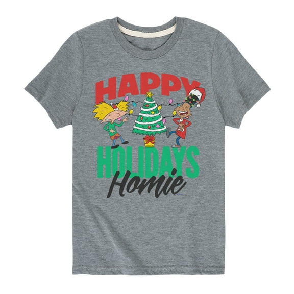 Hey Arnold! - Holiday Homies - Toddler And Youth Short Sleeve Graphic T-Shirt