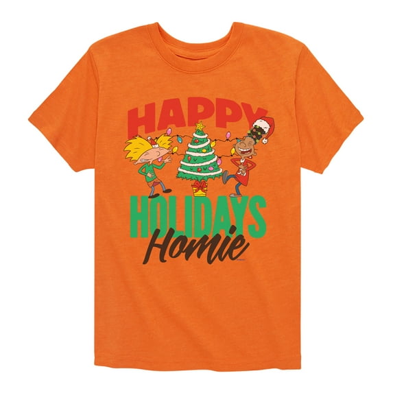 Hey Arnold! - Holiday Homies - Toddler And Youth Short Sleeve Graphic T-Shirt