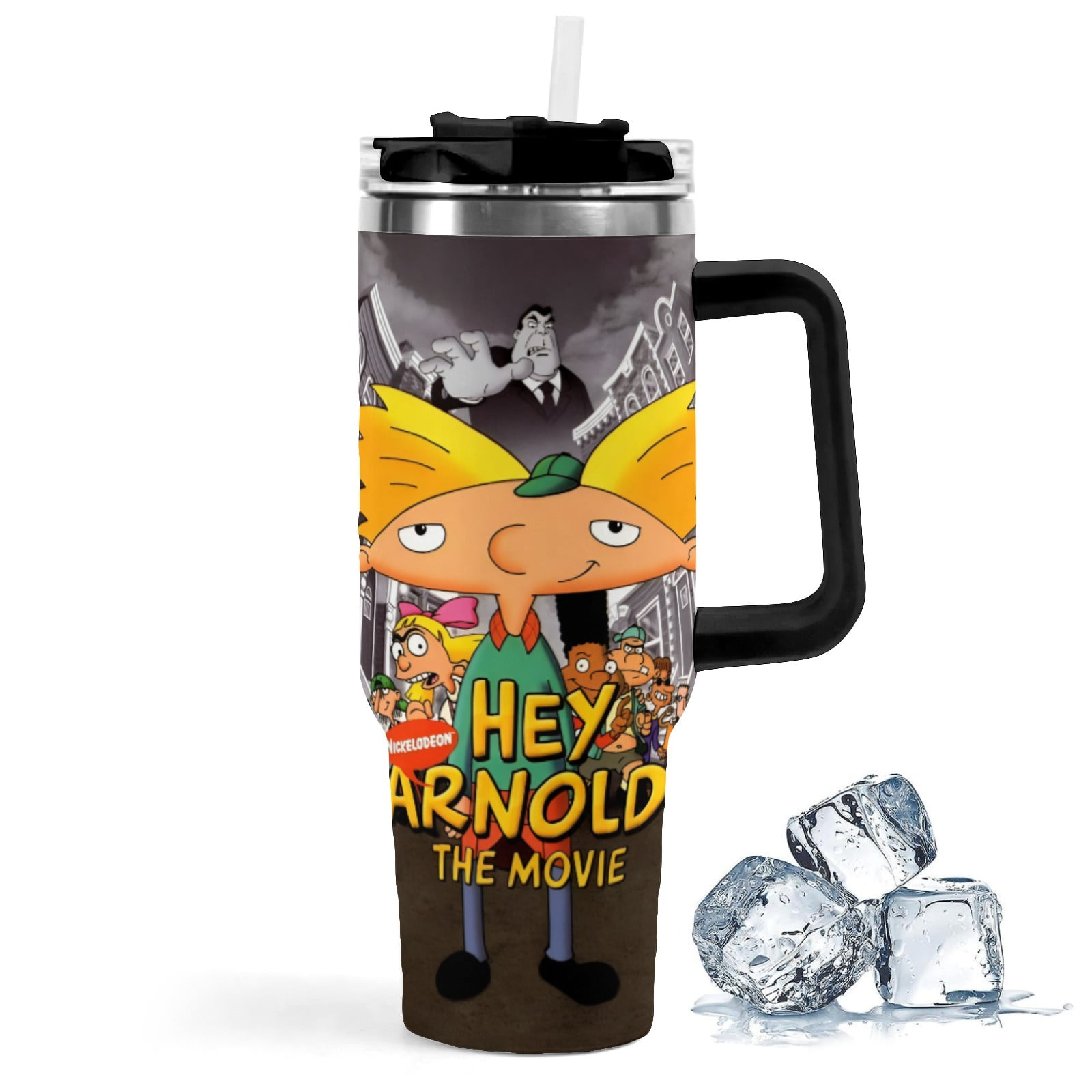 Hey Arnold! Large capacity car cup has an iconic print, is durable with ...