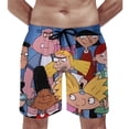 thumbnail image 1 of Hey Arnold Mens Shorts Print Gym Shorts Quick Dry Beach Swim Shorts Mesh Athletic Running Shorts with Liner L, 1 of 8