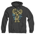 thumbnail image 1 of Hey Arnold Neon Unisex Adult Pull-Over Heather Hoodie,Black, Medium, 1 of 1