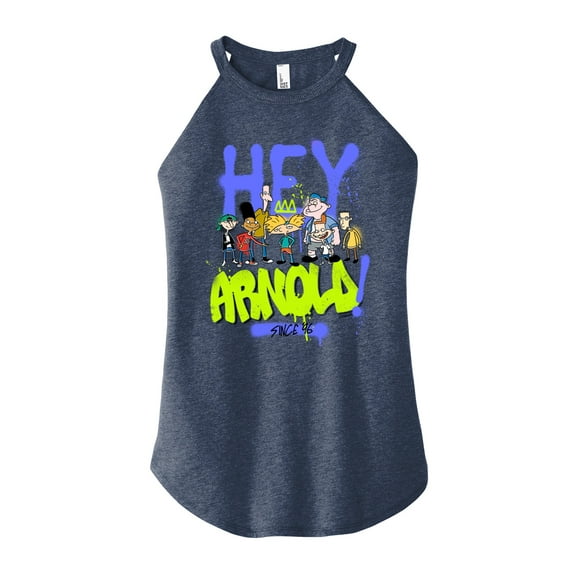 Hey Arnold! - Retro Arnold Since 96 - Juniors High Neck Tank Top