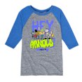 thumbnail image 1 of Hey Arnold! - Retro Arnold Since 96 - Toddler And Youth Raglan Graphic T-Shirt, 1 of 4