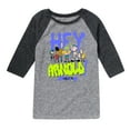 thumbnail image 1 of Hey Arnold! - Retro Arnold Since 96 - Toddler And Youth Raglan Graphic T-Shirt, 1 of 5