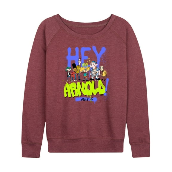 Hey Arnold! - Retro Arnold Since 96 - Women's Lightweight French Terry Long Sleeve Shirt