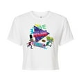 thumbnail image 1 of Hey Arnold! - Retro Arnold and Gerald - Juniors Cropped Cotton Blend T-Shirt, 1 of 5