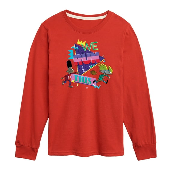 Hey Arnold! - Retro Arnold and Gerald - Toddler And Youth Long Sleeve Graphic T-Shirt