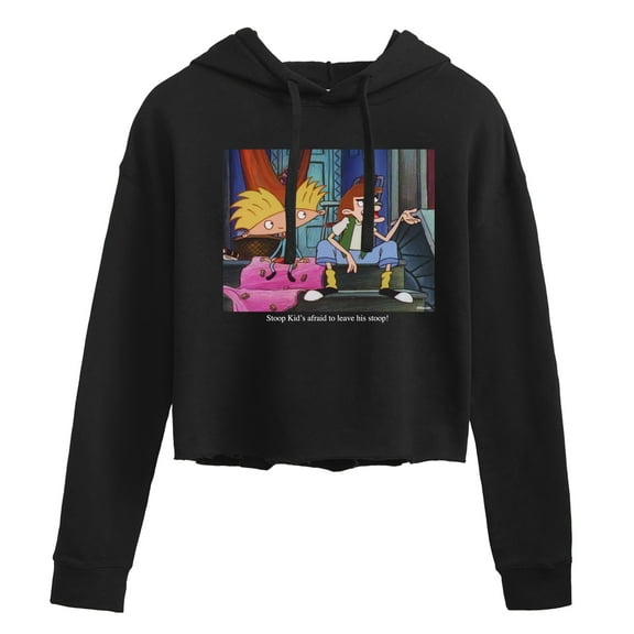 Hey Arnold! - Stoop Kid - Juniors Cropped Pullover Hoodie