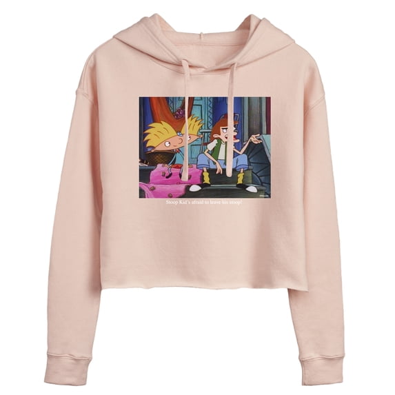 Hey Arnold! - Stoop Kid - Juniors Cropped Pullover Hoodie