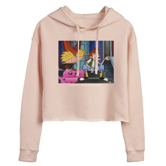 Hey Arnold! - Stoop Kid - Juniors Cropped Pullover Hoodie