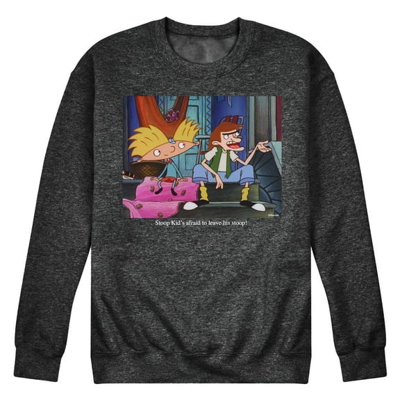Hey Arnold! - Stoop Kid - Men's Crew Neck Fleece Pullover