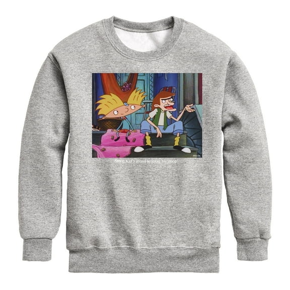 Hey Arnold! - Stoop Kid - Toddler And Youth Crewneck Fleece Sweatshirt