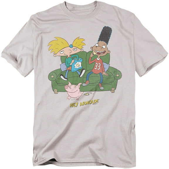 Hey Arnold T-Shirt Chips On Couch Unisex Graphic Tee for Men & Women