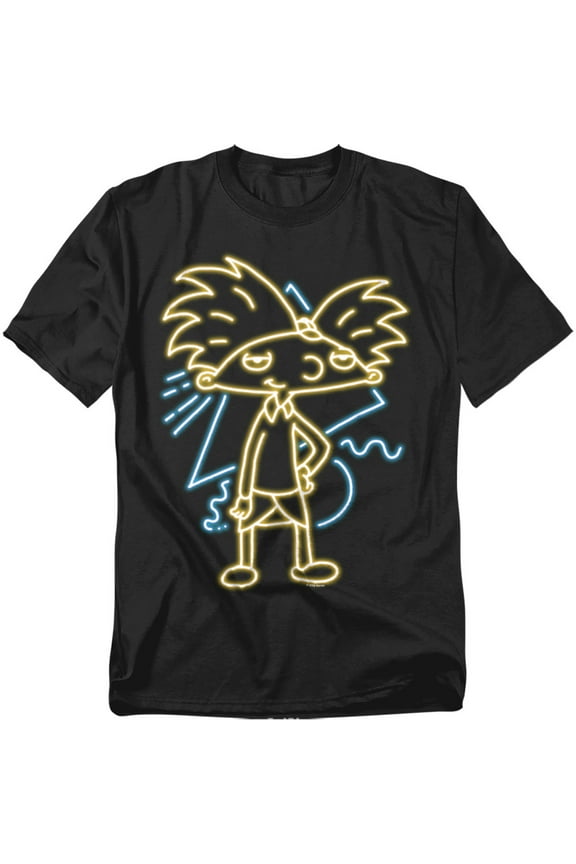 T-Shirt Hey Arnold Neon Unisex Graphic Tee for Men & Women