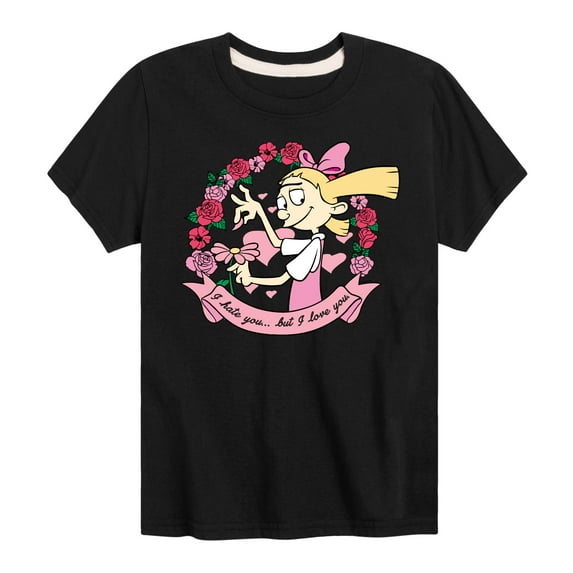 Hey Arnold! - Valentine's I Love You - Toddler And Youth Short Sleeve Graphic T-Shirt