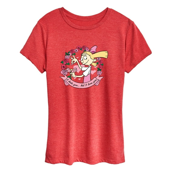 Hey Arnold! - Valentine's I Love You - Women's Short Sleeve Graphic T-Shirt