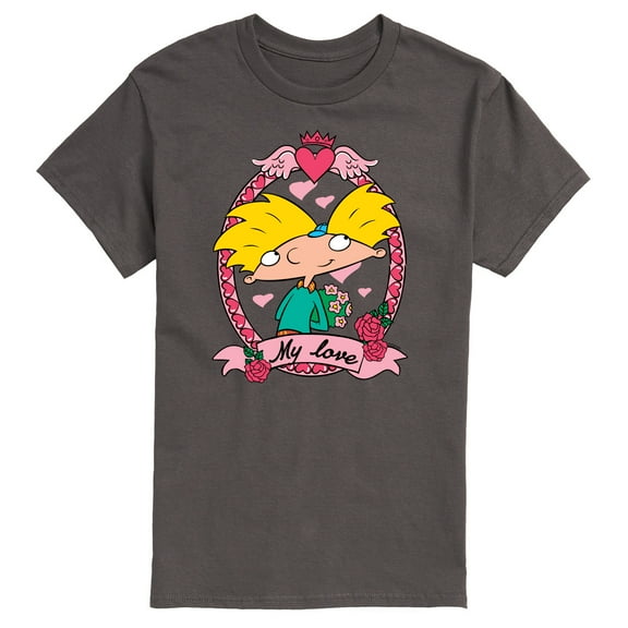 Hey Arnold! - Valentine's My Love - Men's Short Sleeve Graphic T-Shirt