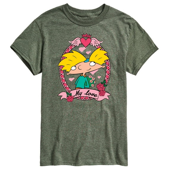 Hey Arnold! - Valentine's My Love - Men's Short Sleeve Graphic T-Shirt