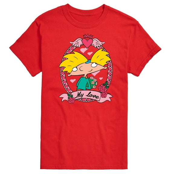 Hey Arnold! - Valentine's My Love - Men's Short Sleeve Graphic T-Shirt