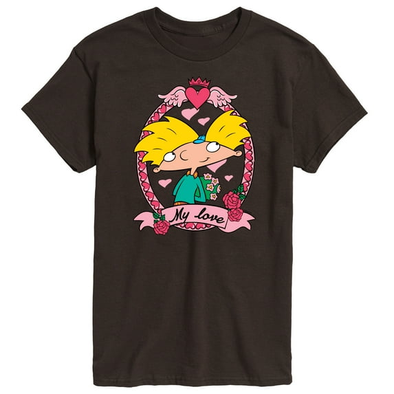 Hey Arnold! - Valentine's My Love - Men's Short Sleeve Graphic T-Shirt
