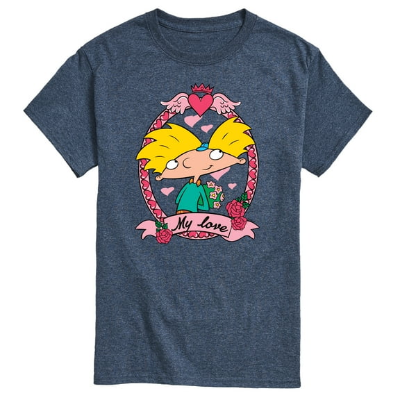 Hey Arnold! - Valentine's My Love - Men's Short Sleeve Graphic T-Shirt