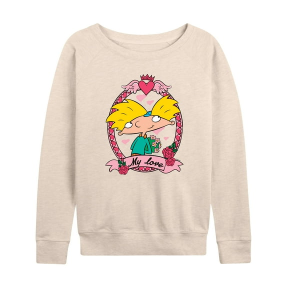Hey Arnold! - Valentine's My Love - Women's Lightweight French Terry Long Sleeve Shirt