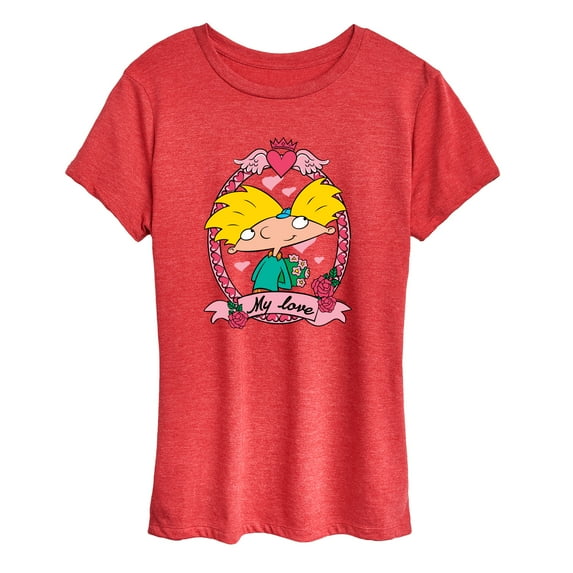 Hey Arnold! - Valentine's My Love - Women's Short Sleeve Graphic T-Shirt