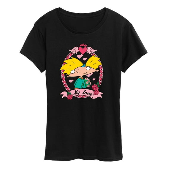 Hey Arnold! - Valentine's My Love - Women's Short Sleeve Graphic T-Shirt