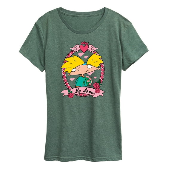 Hey Arnold! - Valentine's My Love - Women's Short Sleeve Graphic T-Shirt