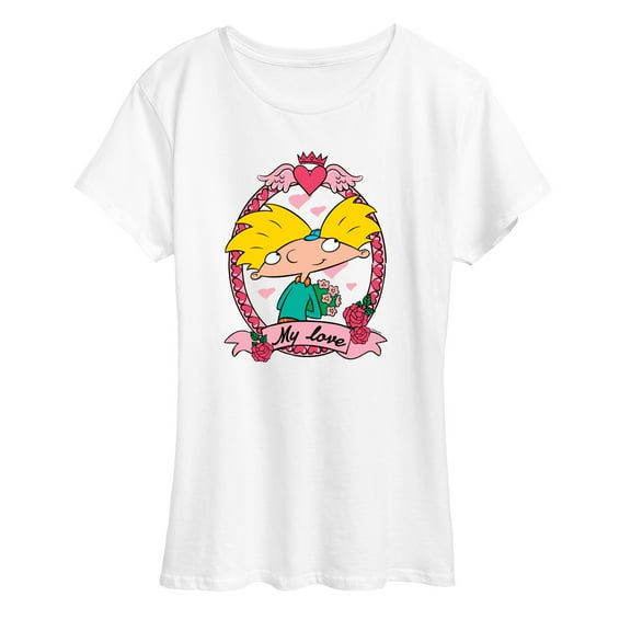 Hey Arnold! - Valentine's My Love - Women's Short Sleeve Graphic T-Shirt