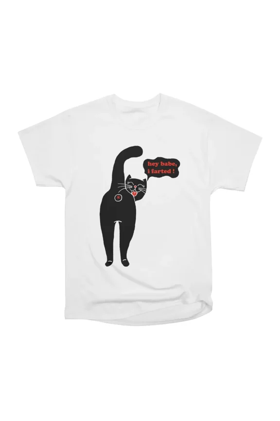 Hey Babe I Farted T-Shirt Tee Gift For Him Merch For Her Apparel For Friend