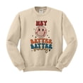 thumbnail image 1 of Hey Batter Batter Swing Sweatshirt Unisex 3X-Large Sand, 1 of 5