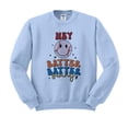 thumbnail image 1 of Hey Batter Batter Swing Sweatshirt Unisex Small Light Blue, 1 of 5