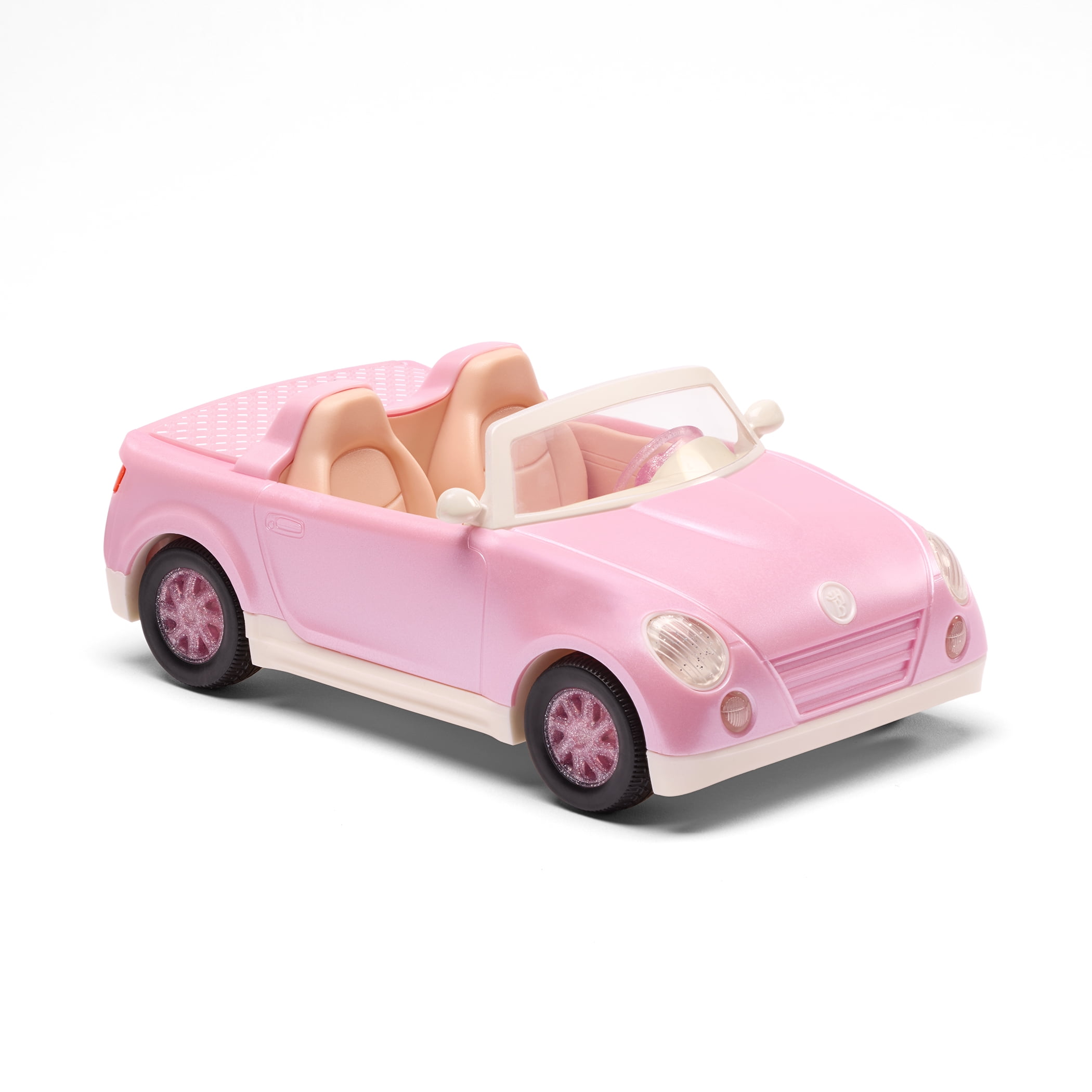Hey Bestie Rosy Roadster Pink Convertible Toy Car for (5.5-inch