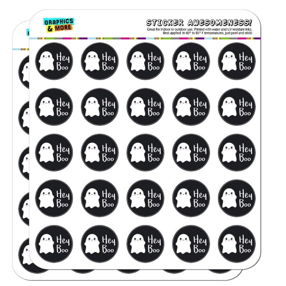 Hey Boo Cute Kawaii Ghost Planner Calendar Scrapbooking Crafting Stickers
